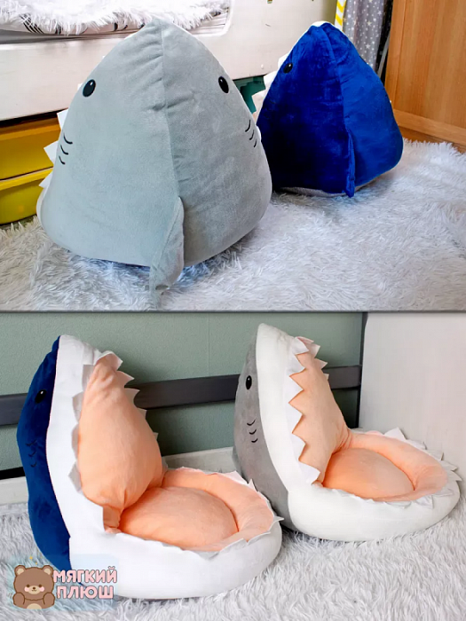 Подушка сидушка на стул Акулы